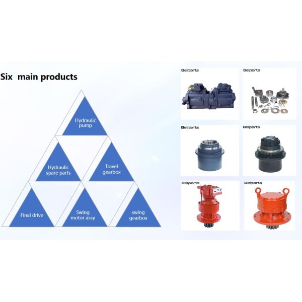 Excavator Spare Parts Original Motor Rexroth A10FD45 Swing Motor Assy