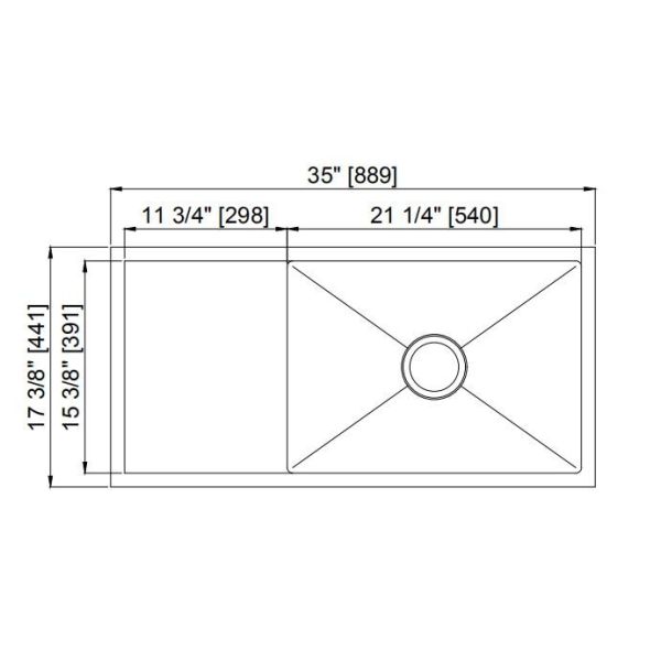 Одиночная кухонная раковина шара с финишем Драйнбоард 1.2мм отполированным толщиной поверхностным