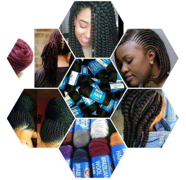 La mano al por mayor y la máquina de acrílico del acrílico del pelo el 100% de las lanas del Brasil del hilo para obras de punto que hacen punto el hilado mezclado escalan el pelo 70G