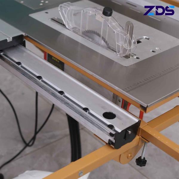 4500r/Min To 13000r/Min Sliding Table Saw Machine With Foldable Double Rail