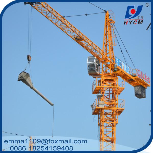 8TONAS TC6012 Guindaste de torre QTZ100 Guindaste de 2,5 m Secções de mastro