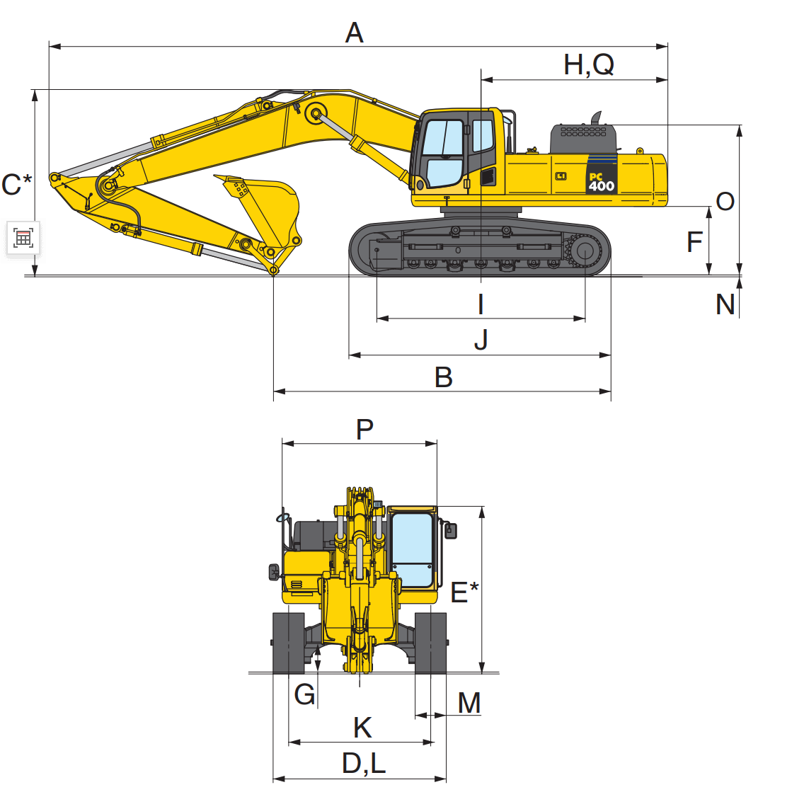 Brand New Komatsu PC400-8 Heavy Duty Hydraulic Excavator 40 Tons Universal Specifiion
