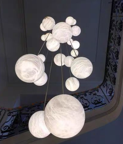 Спиральная современная кристаллическая люстра Зал длинный флеш монтаж люстры освещение кристаллический блеск Led L'Escalier огни