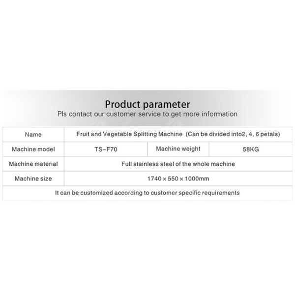 Cabbage papaya chieh-qua pumpkin wax gourd pineapple Potato Carrot radish Taro Sweet potato Yam Hami Melon processing production Cutting Fruit and Vegetable Splitter Industrial Commercial