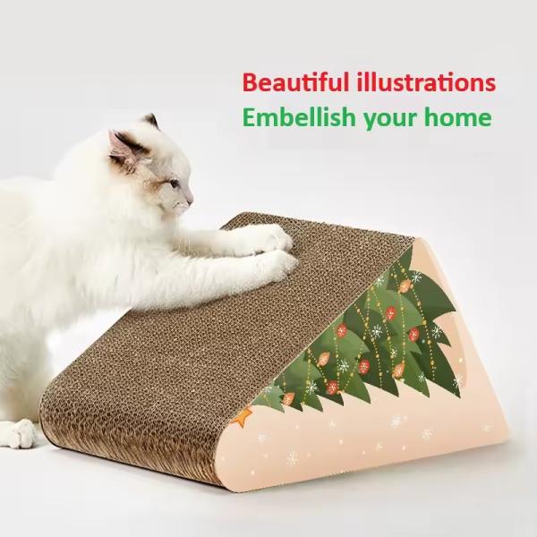 Cardboard Cat Scratcher Pad Durable for Indoor Cats Kitten Reversible Cat Scratching Board to Protect the Furniture