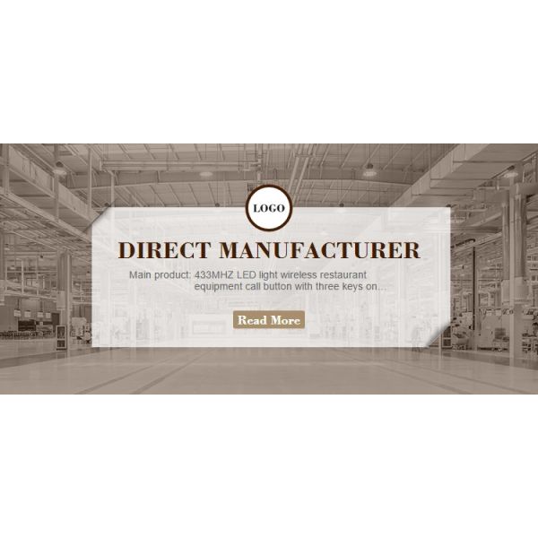 433MHZ luz LED sistema de llamada inalámbrico de equipos de restaurante con tres teclas en el lado doble