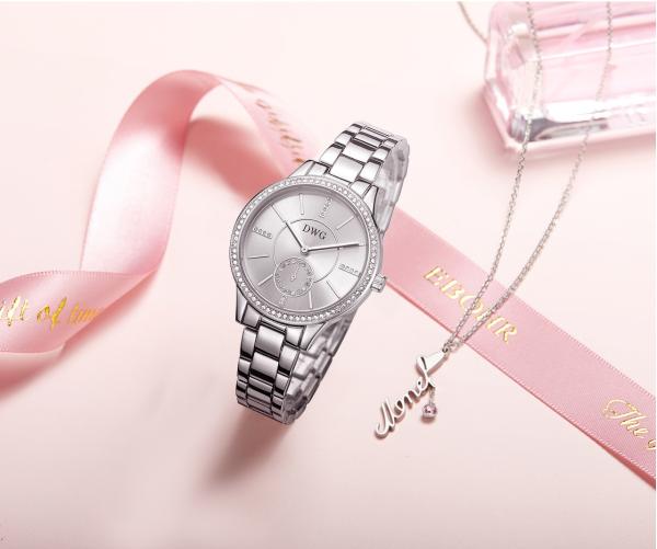 3ATM Waterproof Japan PC21S Alloy Quartz Watch 18k Gold  IP30