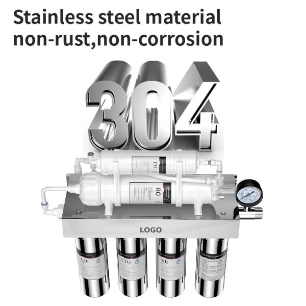 7 Stage Stainless Steel RO Water Filter Well Water Filtration System 600G