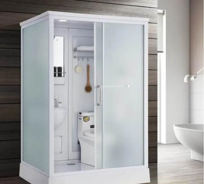 Hygienic SMC Bathroom Scratch Resistant Prefabricated Bathroom Impact Resistant