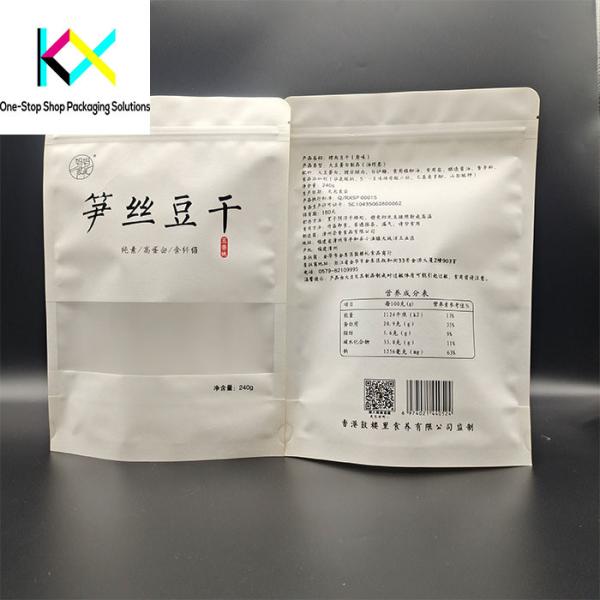 Moisture Proof Recyclable Rotogravure Printed Pouches With Window