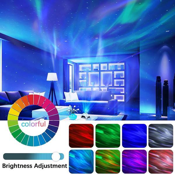 Amazon Best Selling Bedroom Aurora Galaxy Star Projector Night Light With Speaker and White Noise