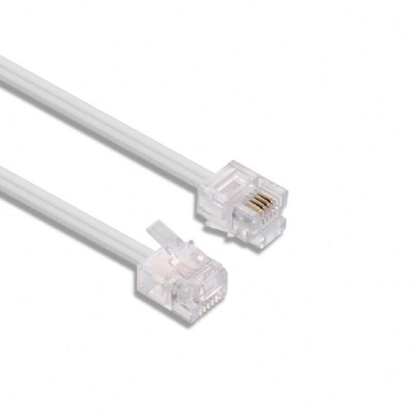 カスタム RJ9 コイル電話ケーブル 5フィート ブラック PVC ジャケット