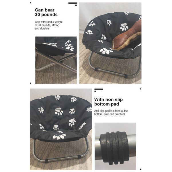 53x53x36cm повышенный круг ткани Оксфорда кровати любимца прямоугольника складной