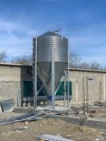 Équipements galvanisés d'aviculture de silo de stockage de nourriture de feuille