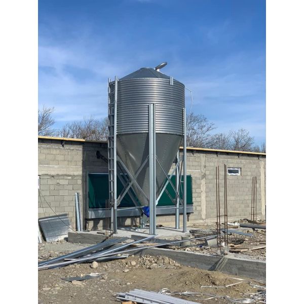 Оборудования сельского хозяйства птицы силосохранилища хранения еды оцинкованной