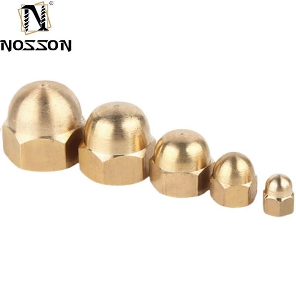 ISO Standard Carbon Steel Brass Acorn Nuts M3 M4 M5 M6 M8 M10 M12-M20 Metric Cap Nuts for Imperial Measurement System
