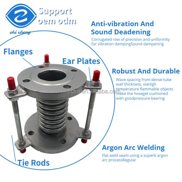Ss304 Round Metal Bellows Expansion Joints For High Pressure And Corrosion Resistance