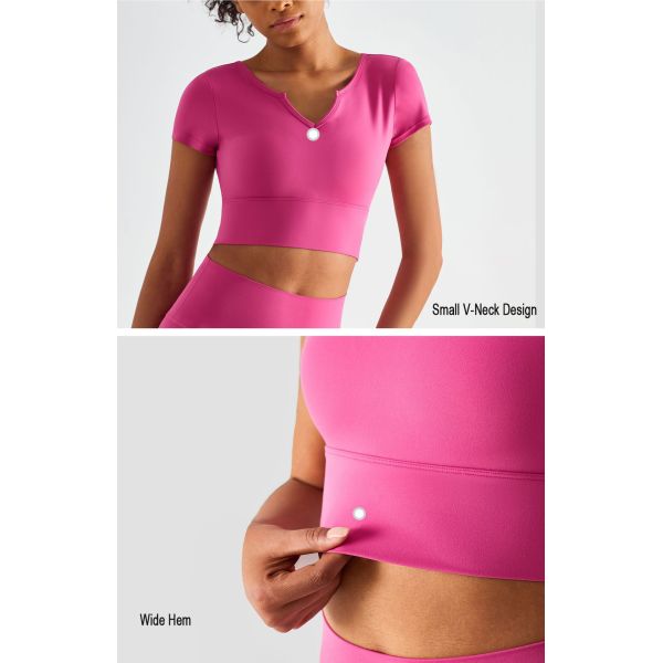 Altiland проложило женщин разминка покрывает v - футболки спорт спортзала йоги шеи