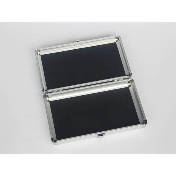Silver Small Aluminum Hard Case With 180 Degree Open Easy Transport