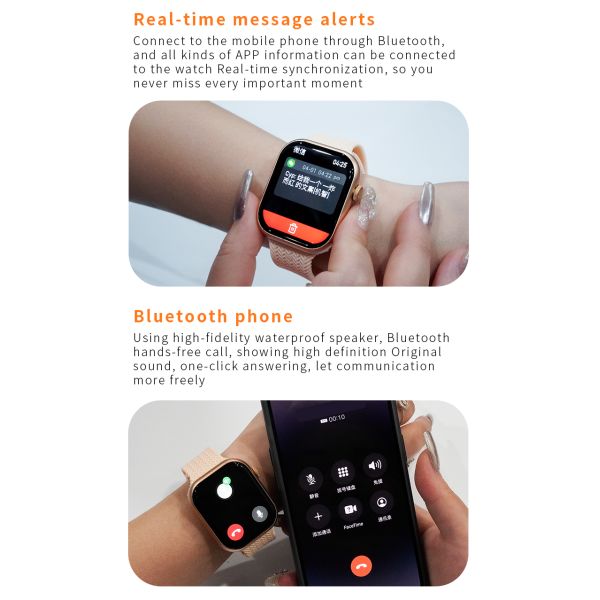 Santé Montres intelligentes Taux cardiaque Pression sanguine Sang oxygène Sports Traqueur de forme physique Apple Watch