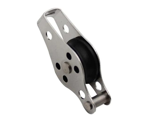 Widely Used Stainless Steel Rigging Block SS316 Swivel Eye Type Double Sheave Pulley