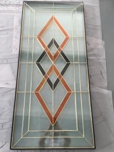62" X31” que geia projetos no vidro Leaded decorativo Caming de bronze 25.4mm