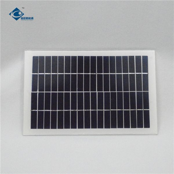 Панель солнечных батарей системы солнечной энергии 5W ZW-5W-18V мини 18V прокатанная стеклом для заряжателя ноутбука панели солнечных батарей