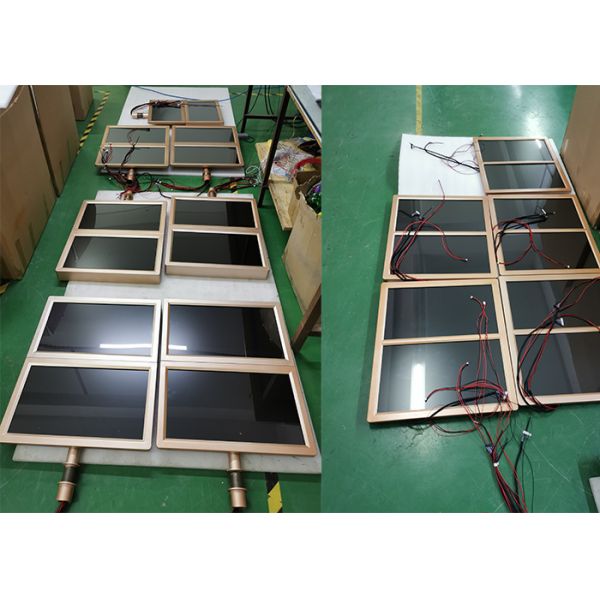 Customized design LCD MONITOR golden color frame for casion table casion trend board with splitter inside lcd display
