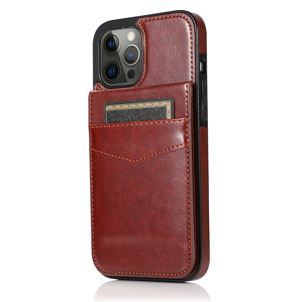 Laudtec PU Leather Wallet Case for iPhone 14 Pro Max/13/12 Series with Credit Card Holder Stand