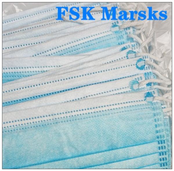 High Efficiency Filtration 3 Ply Disposable Face Mask Earloop Medical Mask Anti Spray