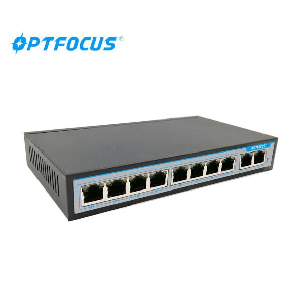 Câmeras do IP do porto 10 do interruptor 8 da rede Ethernet da proteção da relação/100M For