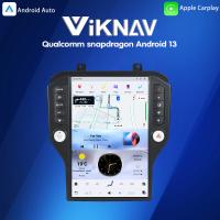 Viknav Autoradio écran tactile 14,4 pouces pour Ford Mustang 2015-2022 Lecteur multimédia Unité principale GPS Navigation Auto Stéréo