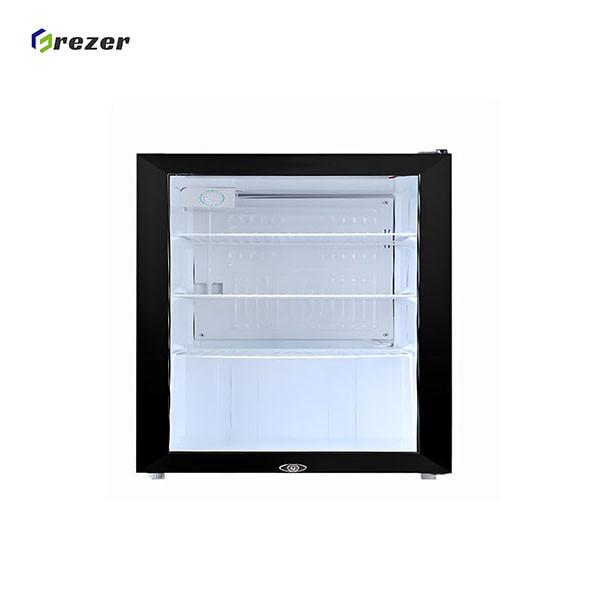 Customized Hotel Mini Bars Black Hotel Room Fridges Commercial For Beverage Beer
