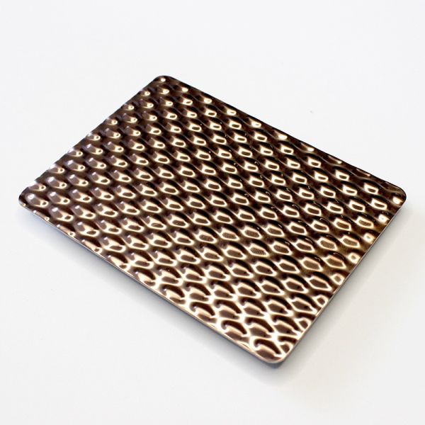 Проштемпелеванный лист пульсации воды нержавеющей стали покрасил декоративные плиты нержавеющей стали