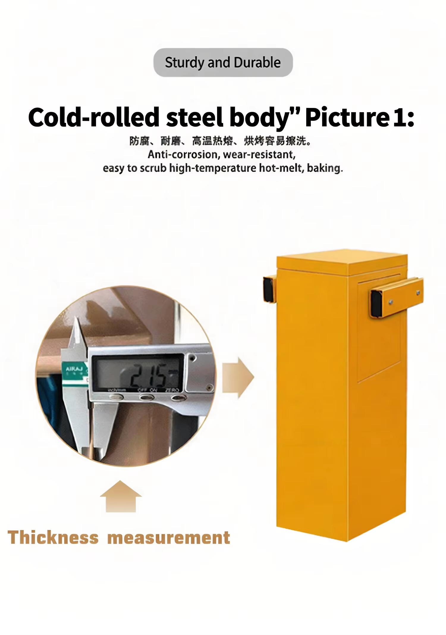 Adjustable Length Brushless DC Motor Intelligent Car Parking Management Automatic Barrier Boom Gate