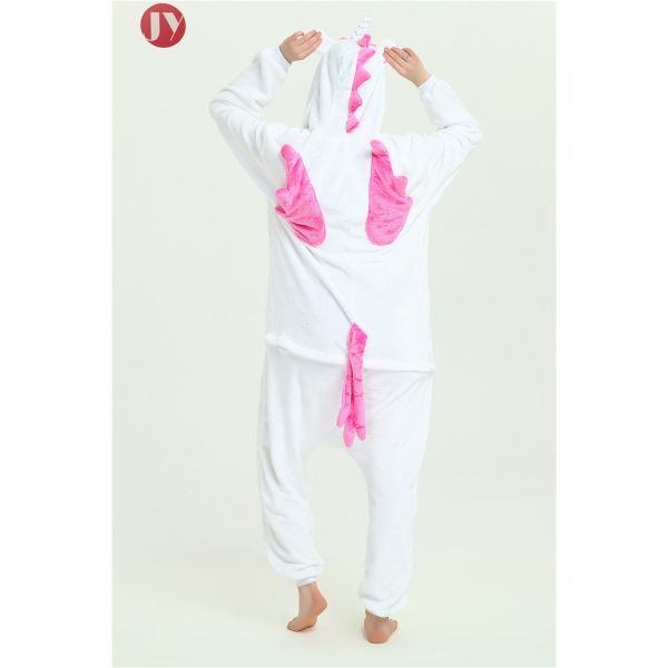 Cute Animal Womens Animal Pajamas Pink Unicorn Flannel Kigurumi Cosplay Party