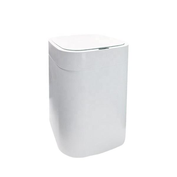 20L poubelle intelligente poubelle de bureau rectangulaire avec couvercle et plateau à échelle