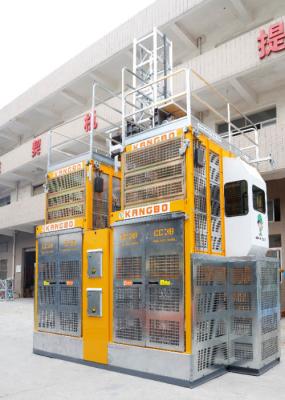 Passageiro amarelo e velocidade de levantamento material 0-60 M/Min do elevador da grua/cremalheira e do pinhão