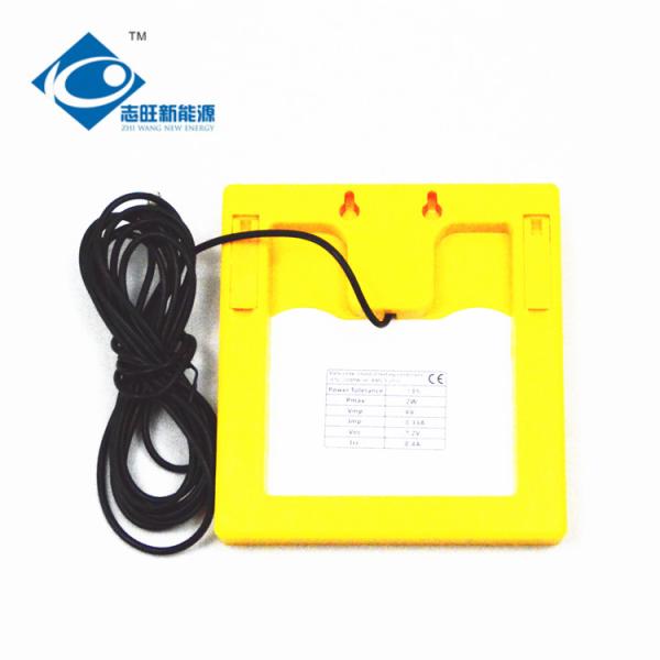 2W 6V high efficiency Glass Laminated solar panel ZW-2W-6V transparent glass solar panel