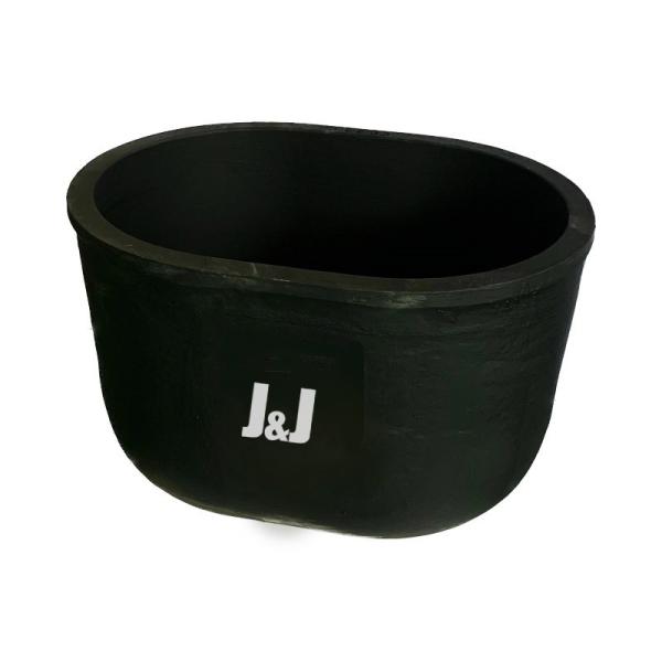 High Capacity Oval Crucible 2.21g/cm3-2.25g/cm3 SiC Graphite Crucible