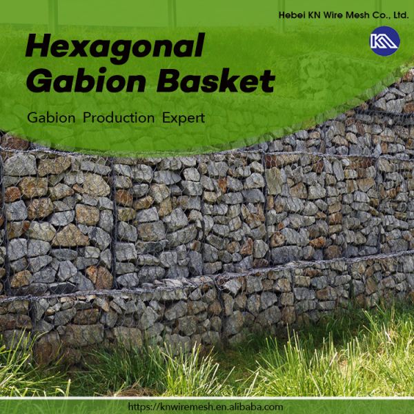 Q 195 Steel Wire Gabion Basket with 60×80mm Mesh Hole for River Bank Protection