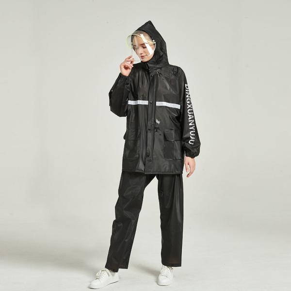 Long Raincoat, Men Rainwear, Motorcycle Riding Recycle Non-disposable Durable Rain Gear Ponchos Raincoats, thick suit