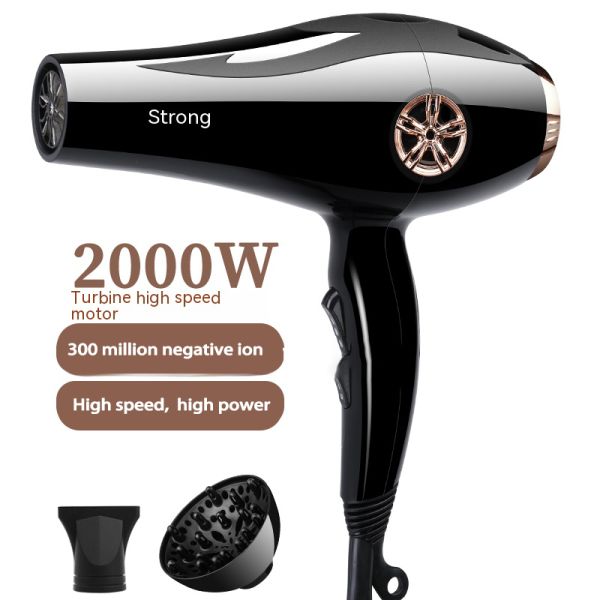 2000W Alta Velocidad Profesional Multi Attachments Set Iones Negativos Secador de cabello profesional para salones de belleza con luz azul