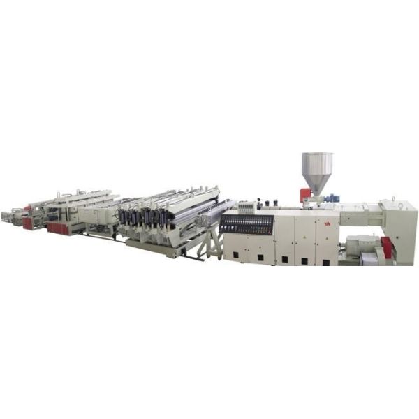 1220mm PVC Foam Board Production Line , Double Screw Plastic Extrusion Equipment