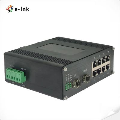 Interruptor Unmanaged industrial do ponto de entrada 8-Port com IEEE 802.3at PoE+