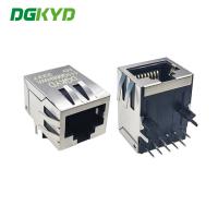 Enchufe modular RJ45 del solo del puerto del gigabit de DGKYD111Q068HWA1D del PWB del conector zócalo en línea obscuro de la red