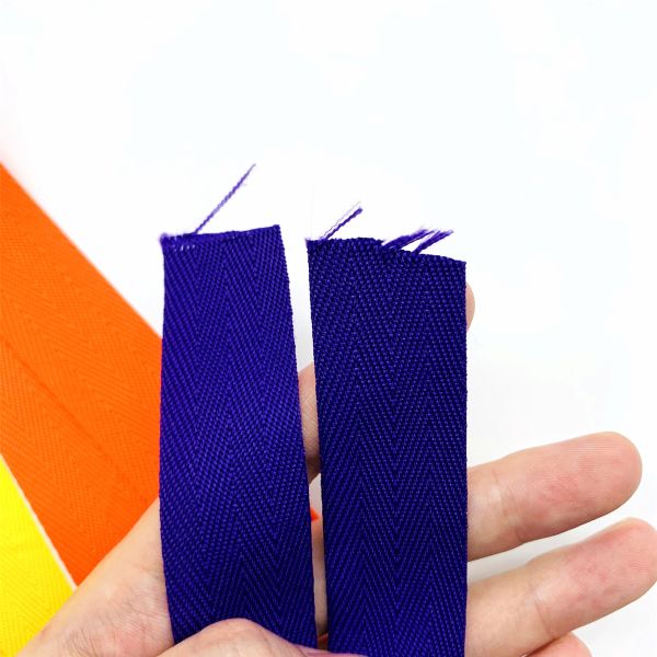 Free samples colorful knitted woven elastic band Herringbone Webbing Tape for clothing sewing