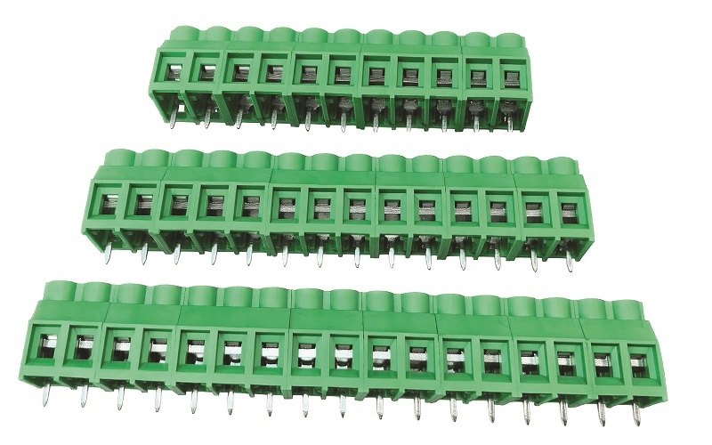 Wire to Board Terminal Block 2 and 3 Position Phoenix MKDS 5/2‑6.35 300V 20A Green