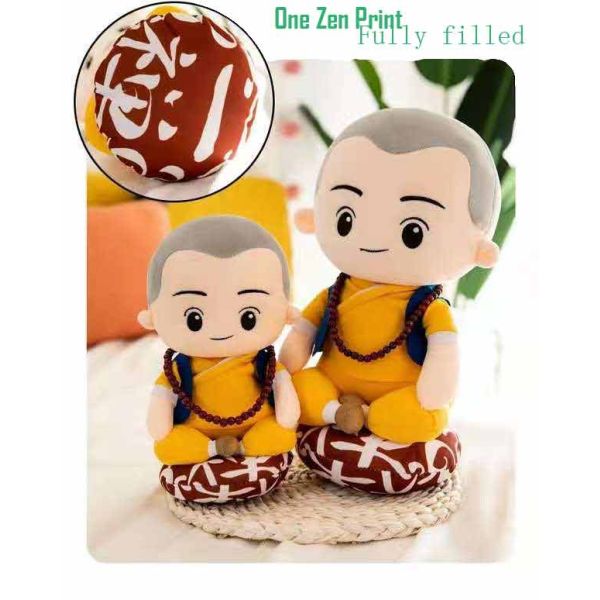 OEM 30cm 40cm 50cm Meditate A Zen Little Monk Doll Plush Toys