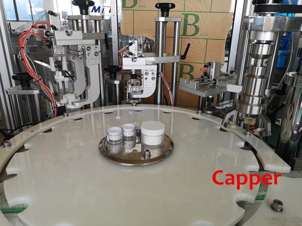 máquina de enchimento e tampando do creme de cara 100ml